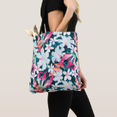 Tote Bag Motif tropical coloré (De près)