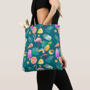 Tote Bag Motif tropical d'été d'amusement