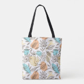 Tote Bag Motif tropical d'été dessiné à la main (Dos)