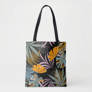 Tote Bag Motif tropical transparent tendance avec feuilles