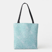 Tote Bag Motif turquoise (Dos)