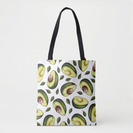 Tote Bag Motif vert d'Avocadoe (Devant)