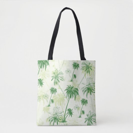 Tote Bag Motif vert de palmier (Devant)