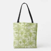 Tote Bag Motif vert de palmiers (Dos)