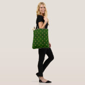 Tote Bag Motif vert d'or de trèfle (Sur le modèle)