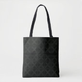 Tote Bag Motif vert moderne à feuilles élégantes avec Monog (Devant)