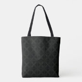 Tote Bag Motif vert moderne à feuilles élégantes avec Monog (Dos)