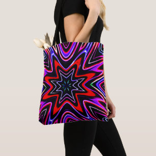 Tote Bag Motif Vibrant Néoons Colorés