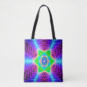 Tote Bag Motif vif coloré (Devant)