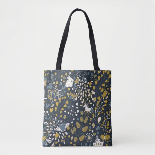 Tote Bag Motif vintage abstrait (Devant)