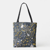 Tote Bag Motif vintage abstrait (Dos)