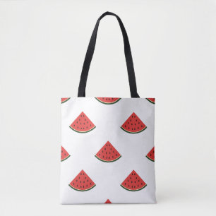 Tote Bag motif vintage avec des tranches de pastèque sur un