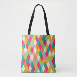 Tote Bag Motif vintage de harlequin