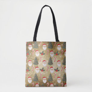 Tote Bag Motif vintage du Père Noël