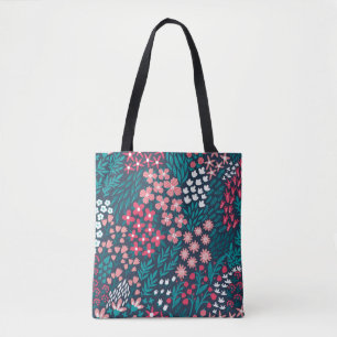 Tote Bag Motif vintage fleuri sans soudure. Sans fin répété