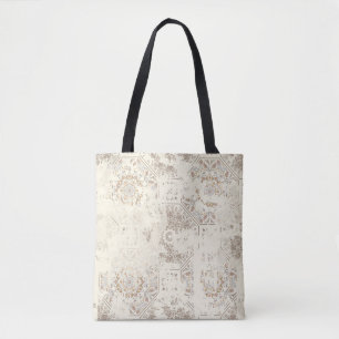 Tote Bag Motif vintage transparent avec effet attriti