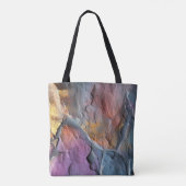 Tote Bag Motif violet et bleu rock (Dos)