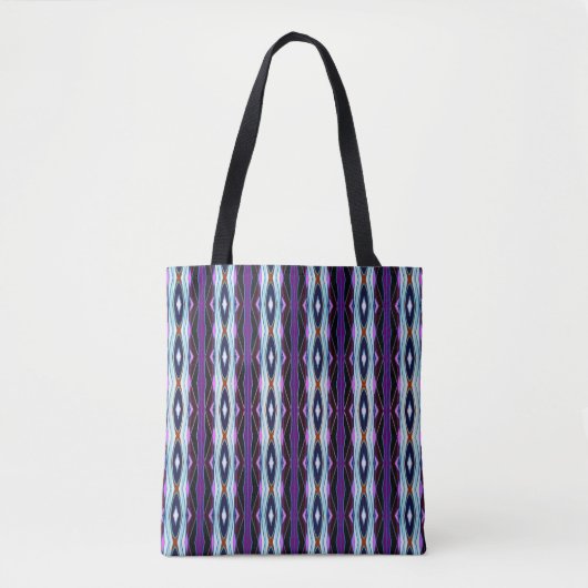 Tote Bag Motif violet unique (Devant)