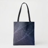 Tote Bag Motif Wave et Geometry Abstrait (Devant)