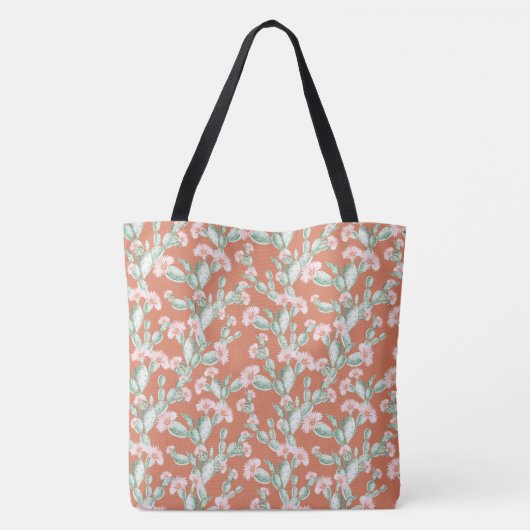 Tote Bag Motif Wild Cactus (Dos)