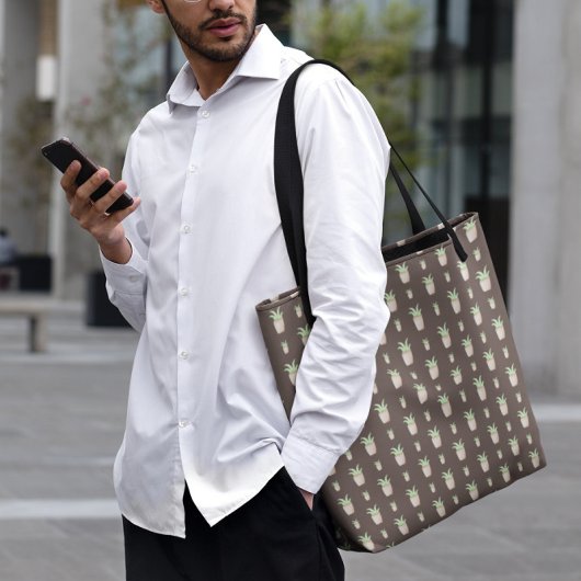 Tote Bag Motif Wild Cactus