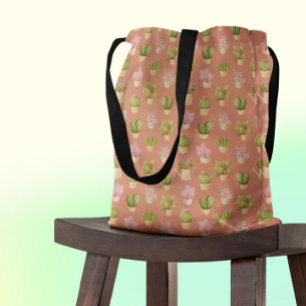 Tote Bag Motif Wild Cactus