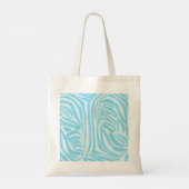 Tote Bag Motif Zèbre Bleu (Dos)