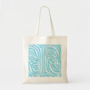 Tote Bag Motif Zèbre Bleu