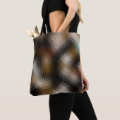 Tote Bag Motif Zigzag cool multicolore (De près)