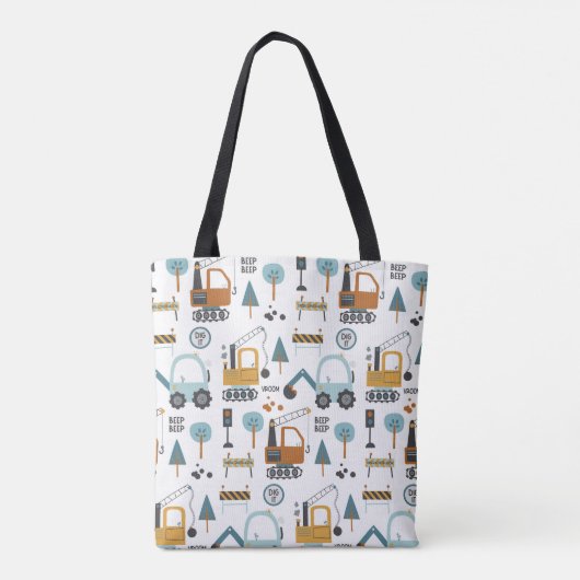 Tote Bag Motifs de construction (Dos)