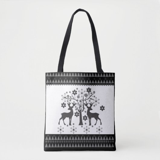 Tote Bag Motifs de Noël (Devant)