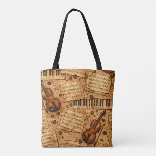 Tote Bag Motifs esthétiques de l'Académie obscure vintage
