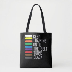 Tote Bag Motivation de la ceinture noire Taekwondo Jiu Jits