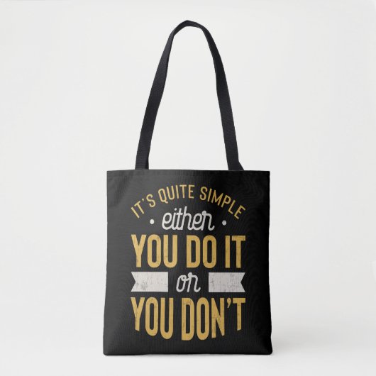 Tote Bag Motivation entrepreneuriale Inspiration dire (Devant)