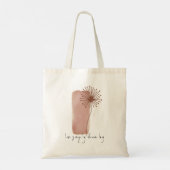 Tote Bag Motivational Live Simply Dream Big Simple Flower (Dos)