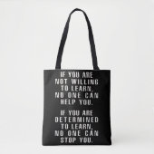 Tote Bag Motivationnel, Citations Positives, Déclarations P (Devant)