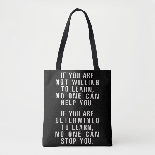 Tote Bag Motivationnel, Citations Positives, Déclarations P (Devant)