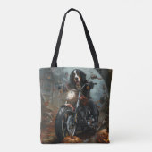 Tote Bag Moto bernois d'équitation Halloween effrayant (Dos)