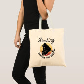 Tote Bag Motoneige - Dévaler à travers la neige (Devant (produit))