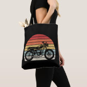 Tote Bag Motorcycle vintage (De près)