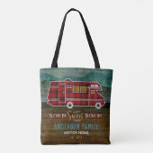 Tote Bag Motorhome rv Camper Travel Van Rustic Personalized (Dos)