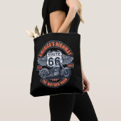 Tote Bag Motos et route 66 (De près)