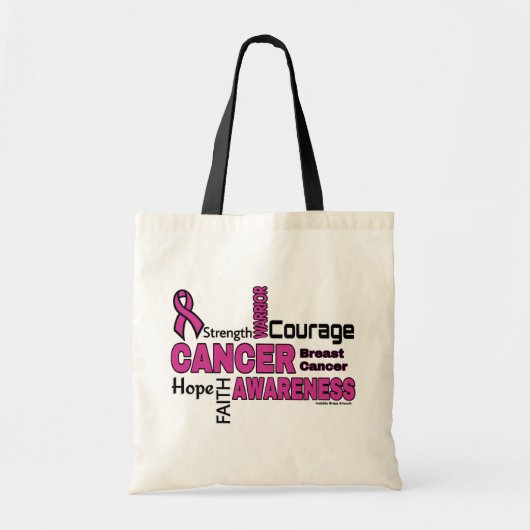 Tote Bag Mots...Cancer du Sein (Devant)