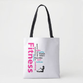 Tote Bag Mots fitness (Devant)