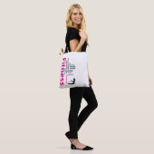 Tote Bag Mots fitness (Sur le modèle)