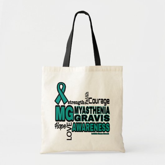 Tote Bag Mots...Myasthenia Gravis (Devant)
