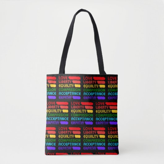 Tote Bag Mots Pour Vivre Par (Devant)