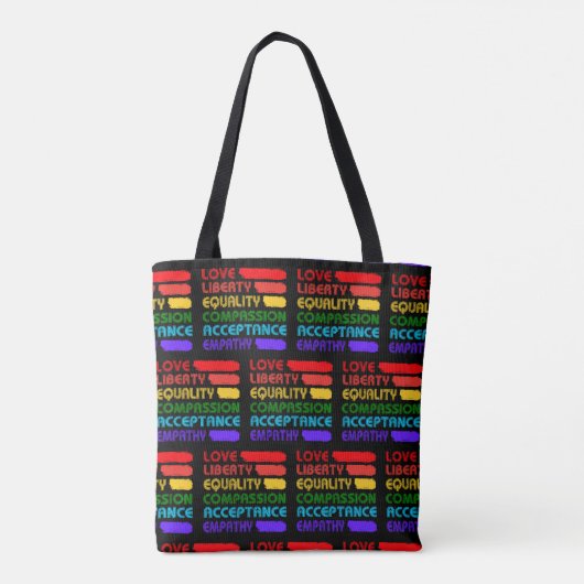 Tote Bag Mots Pour Vivre Par (Dos)