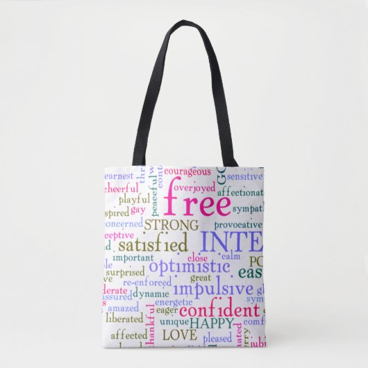 Tote Bag Mots stimulants (Devant)