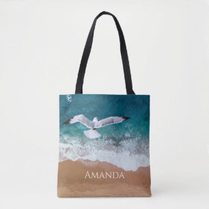 Tote Bag Mouette au-dessus de la mer